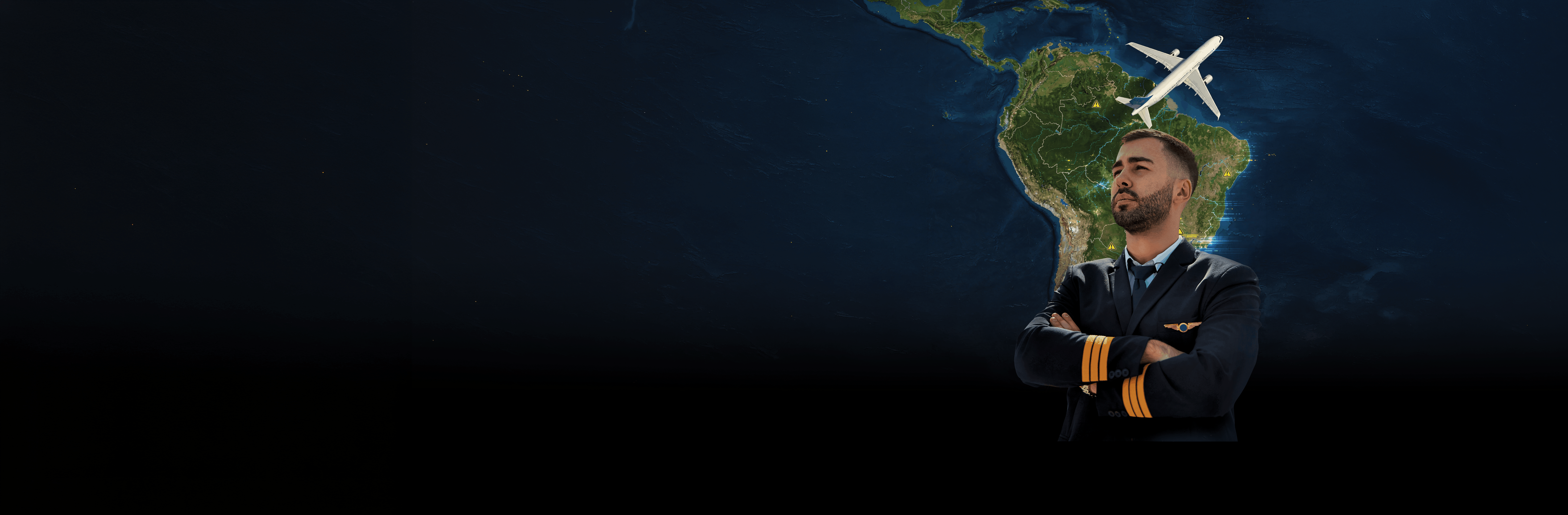 Piloto e Mapa do Brasil
