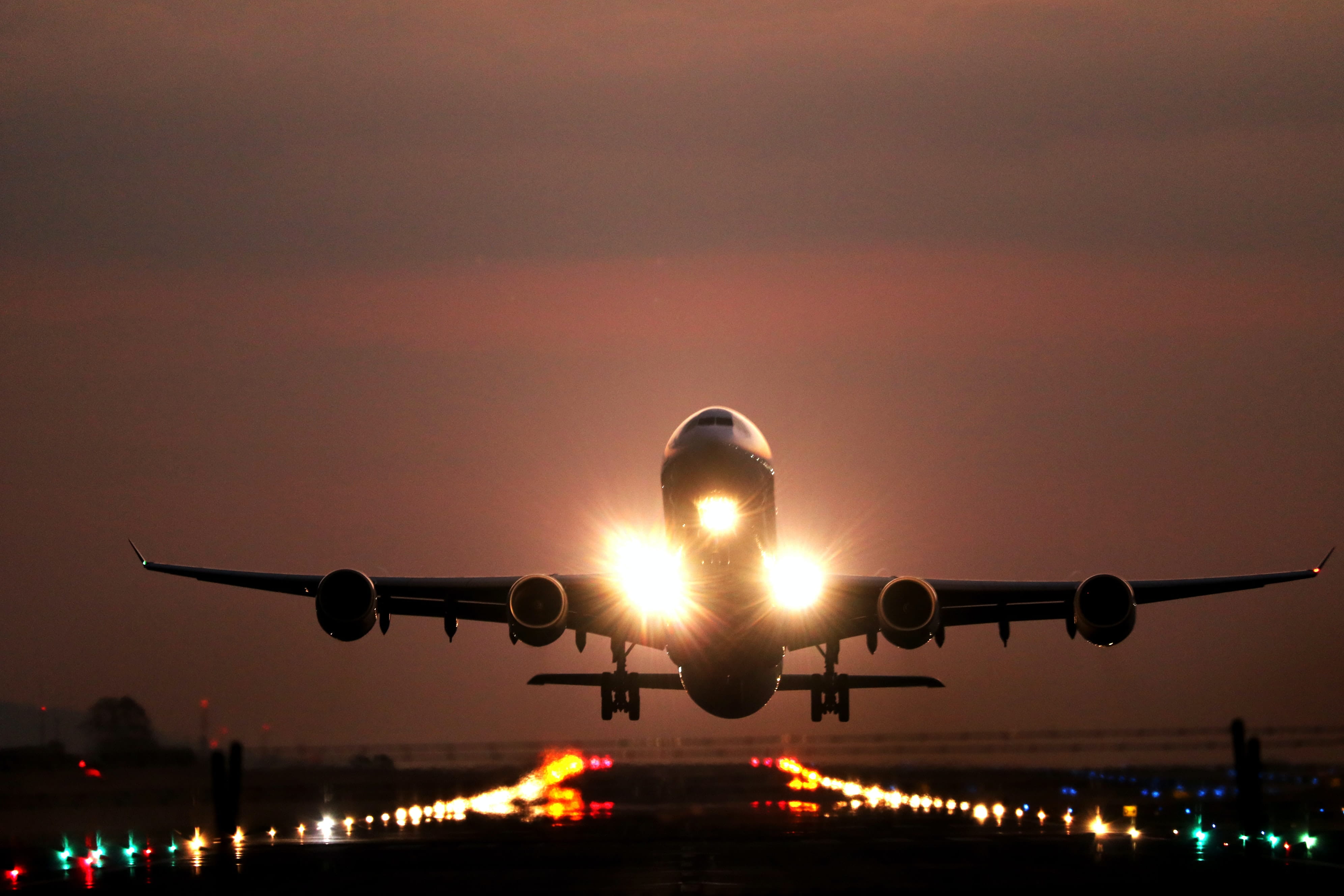 Avião no pouso/decolagem